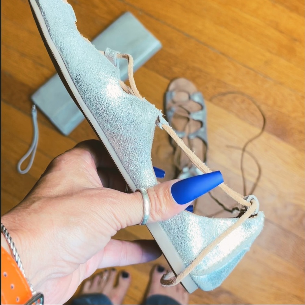 Free People Gladiator Flats - Picture 4 of 9